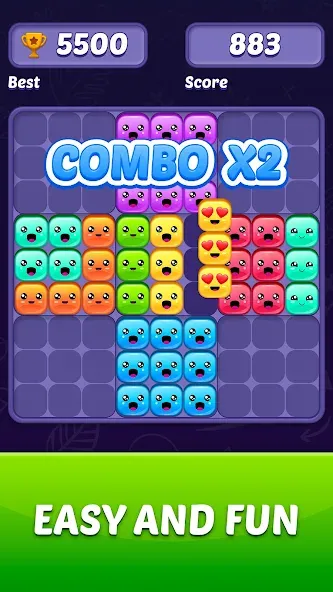 Block Puzzle Game (Блокголоволомка игра)  [МОД Бесконечные монеты] Screenshot 3