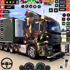 Взлом Army Truck Transport Game 2023  [МОД Много денег] - последняя версия apk на Андроид