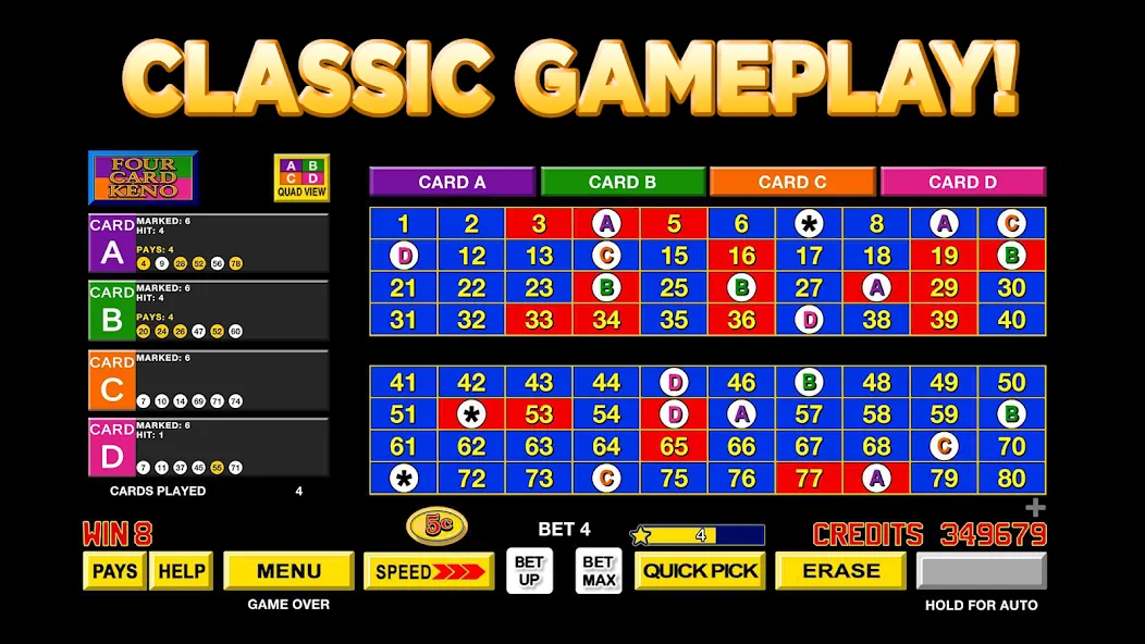 Keno Star - Multi Card Games (Кино Стар)  [МОД Много монет] Screenshot 3