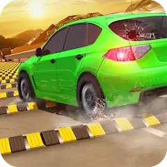 Скачать взломанную Car Crash Speed Bump Car Games  [МОД Menu] - стабильная версия apk на Андроид