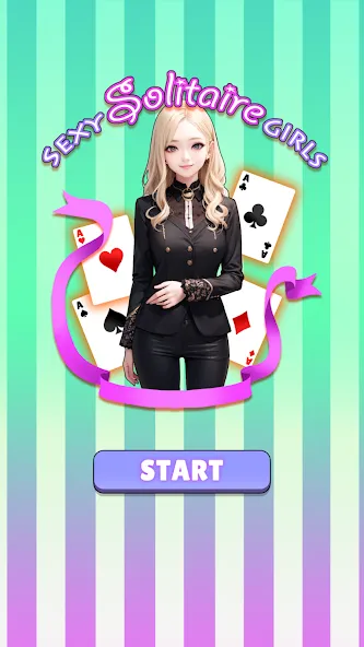 Sexy solitaire girls: ani card (Сэкси солитер девушки)  [МОД Все открыто] Screenshot 1