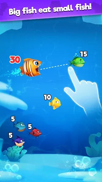 Fish Go.io - Be the fish king  [МОД Menu] Screenshot 1