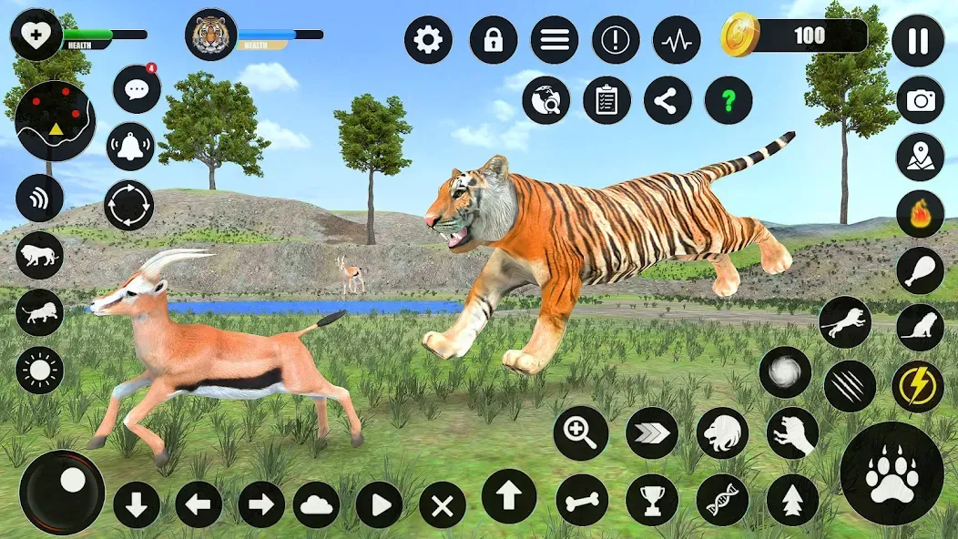 Tiger Simulator Animal Games (Тигровый симулятор  игры с животными)  [МОД Меню] Screenshot 3