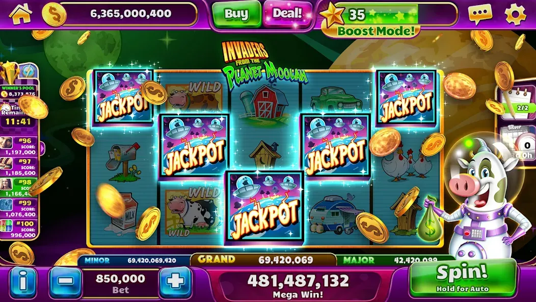 Jackpot Party Casino Slots (Джекпот Пати)  [МОД Menu] Screenshot 3