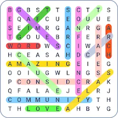 Скачать взлом Word Search Colorful  [МОД Menu] - последняя версия apk на Андроид