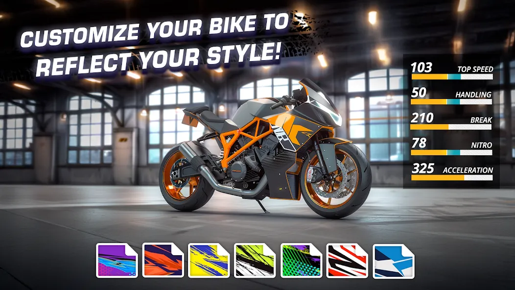 Motor Bike: Xtreme Races  [МОД Много денег] Screenshot 4