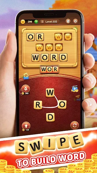 Word Connect (Ворд Коннект)  [МОД Бесконечные деньги] Screenshot 1