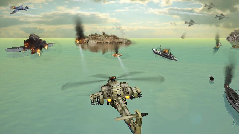 Gunship Strike 3D  [МОД Бесконечные деньги] Screenshot 2