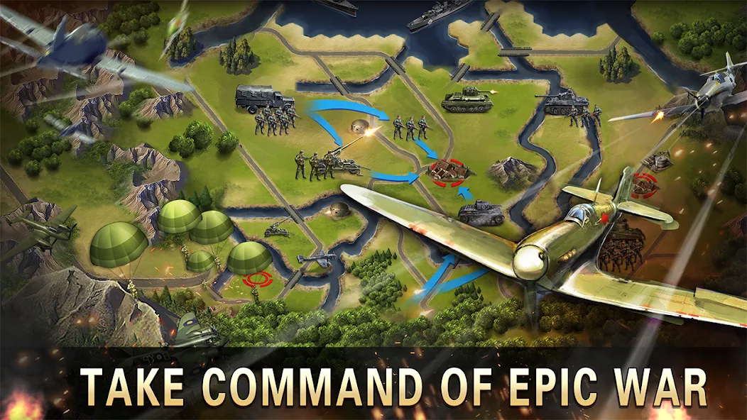 World War 2:WW2 Strategy Games (Вторая мировая война)  [МОД Mega Pack] Screenshot 5