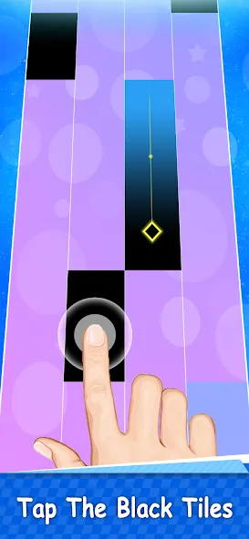 Magic Piano Music Tiles 2 (Магическое пианино Музыкальные плитки 2)  [МОД Бесконечные монеты] Screenshot 1