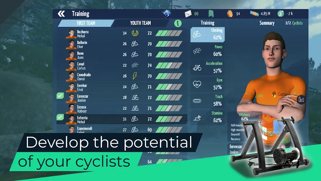 Live Cycling Manager 2023 (Лайв Сайклинг Менеджер 2023)  [МОД Unlimited Money] Screenshot 4