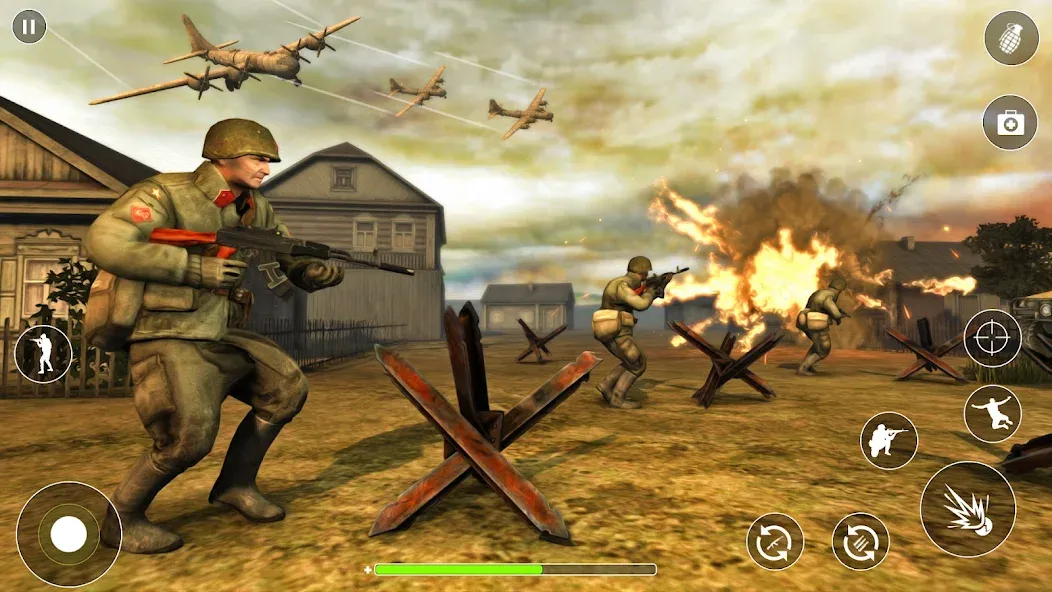 WW2 Survival Shooter :Gun fire (Вторая Мировая Война  )  [МОД Все открыто] Screenshot 1