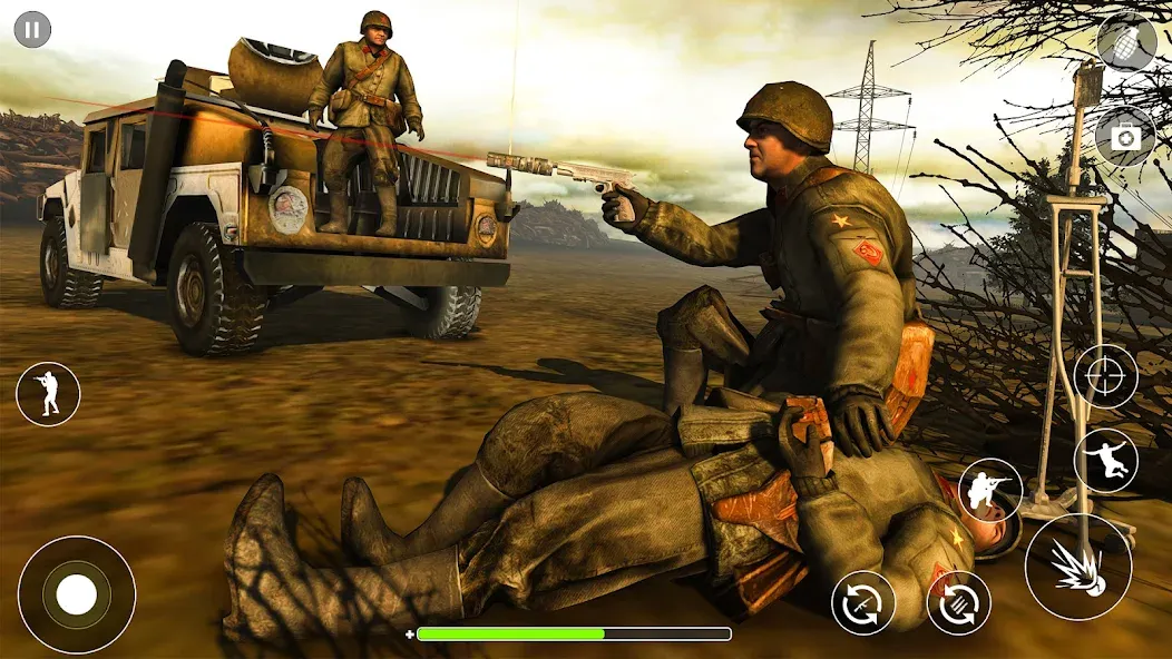 WW2 Survival Shooter :Gun fire (Вторая Мировая Война  )  [МОД Все открыто] Screenshot 3