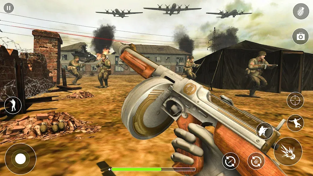 WW2 Survival Shooter :Gun fire (Вторая Мировая Война  )  [МОД Все открыто] Screenshot 4