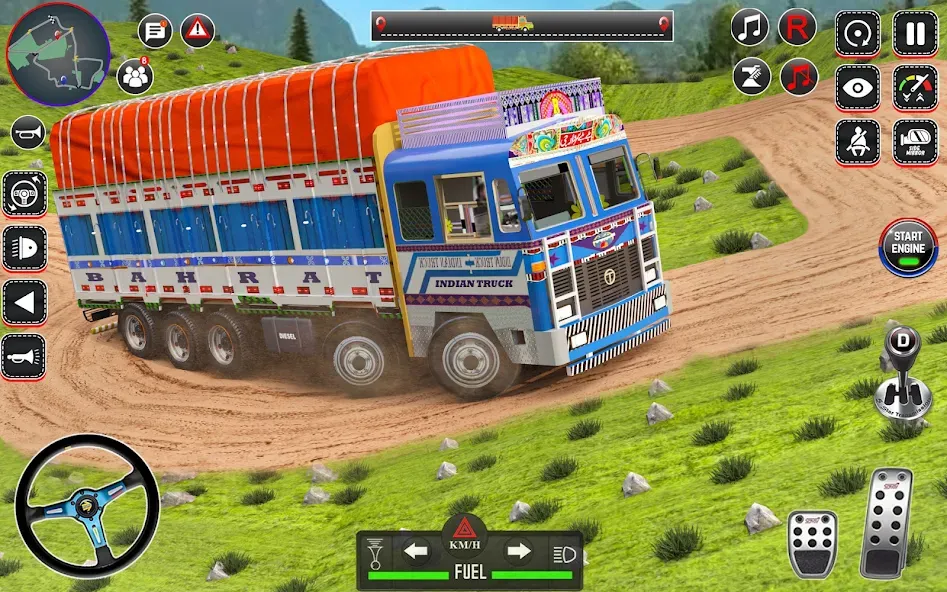 Indian Truck Drive Truck Games (Индийский грузовой симулятор)  [МОД Много монет] Screenshot 3