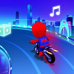 Скачать взломанную Beat Racing:Car&Music game (Бит Кар Гонки игра музыки )  [МОД Меню] - последняя версия apk на Андроид