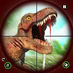 Скачать взломанную Dino Hunting Sniper Shooter 3D  [МОД Бесконечные деньги] - полная версия apk на Андроид