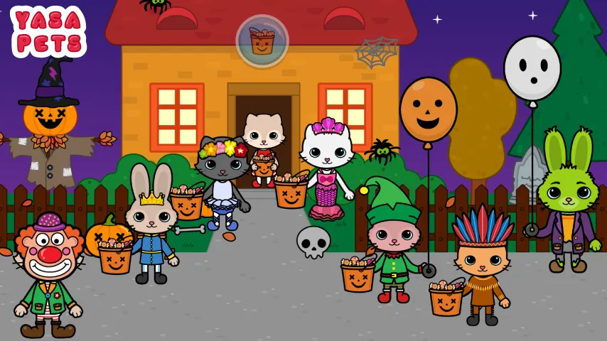 Yasa Pets Halloween (Яса Петс Хэллоуин)  [МОД Все открыто] Screenshot 1