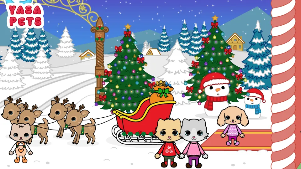 Yasa Pets Christmas (Яса Петс Кристмас)  [МОД Много монет] Screenshot 2