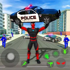 Взломанная Spider Miami Rope Hero Ninja  [МОД Бесконечные монеты] - полная версия apk на Андроид