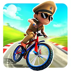 Скачать взлом Little Singham Cycle Race (Литл Сингам Велосипедная Гонка)  [МОД Unlocked] - полная версия apk на Андроид