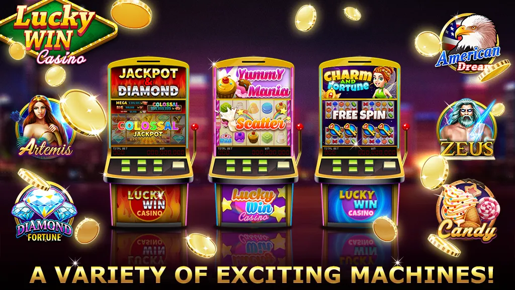 Lucky Win Casino™ SLOTS GAME (Лаки Вин казино СЛОТЫ ИГРА)  [МОД Бесконечные деньги] Screenshot 2