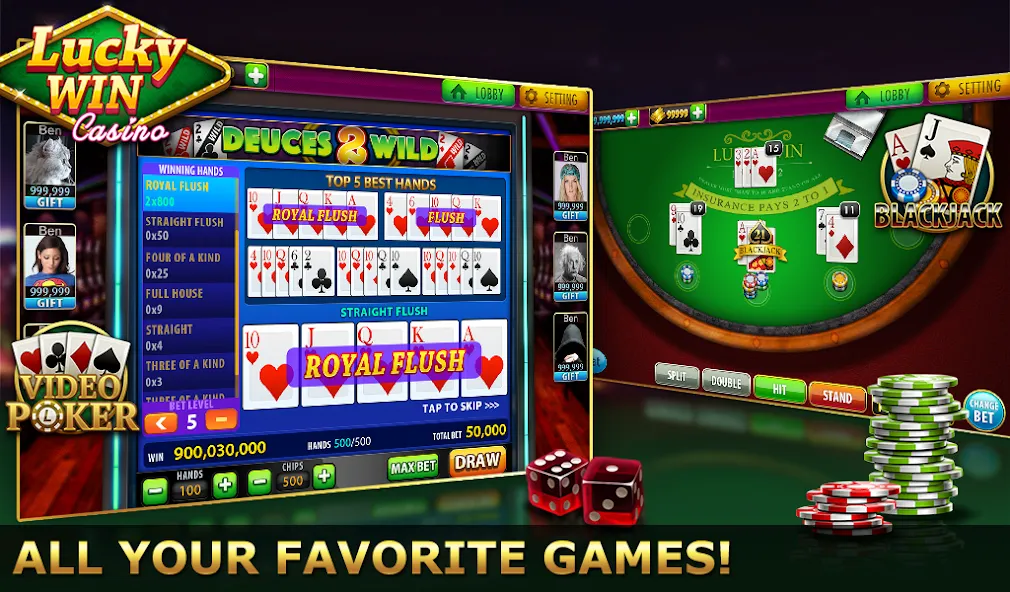 Lucky Win Casino™ SLOTS GAME (Лаки Вин казино СЛОТЫ ИГРА)  [МОД Бесконечные деньги] Screenshot 5