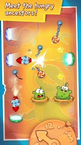 Cut the Rope: Time Travel (Сат зе Роуп)  [МОД Бесконечные монеты] Screenshot 4