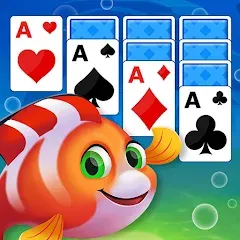 Скачать взлом Solitaire Fish Klondike Card (Солитер Карточная игра Клондайк Фиш)  [МОД Много денег] - стабильная версия apk на Андроид