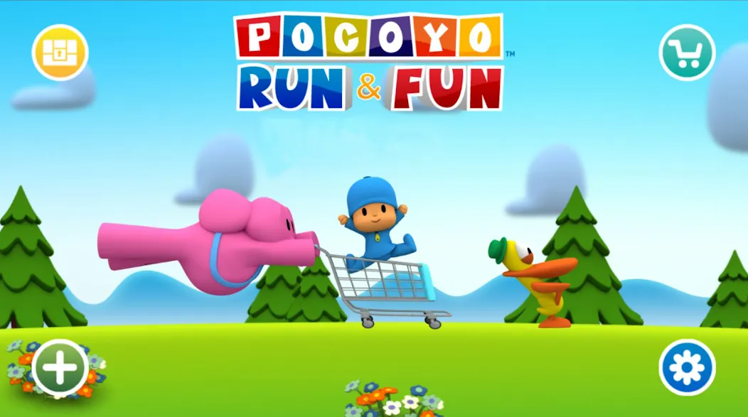 Pocoyo Run & Fun: Cartoon Jump  [МОД Много денег] Screenshot 1