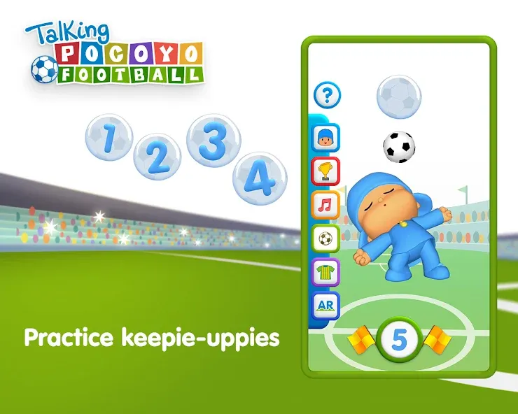 Talking Pocoyo Football  [МОД Бесконечные деньги] Screenshot 5