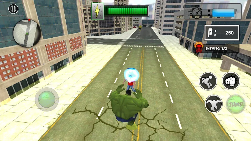 Monster Superhero: Green Fight  [МОД Бесконечные деньги] Screenshot 3