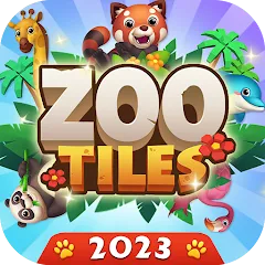 Скачать взломанную Zoo Tile - Match Puzzle Game (Зу Тайл)  [МОД Menu] - полная версия apk на Андроид