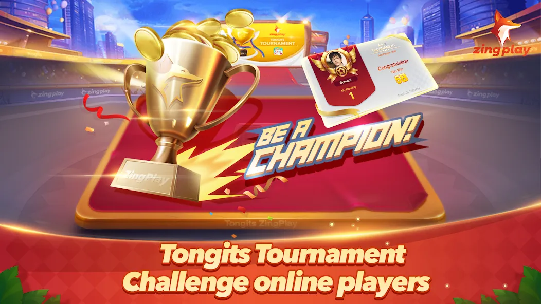 Tongits ZingPlay-Fun Challenge (Тонгитс ЗингПлэй)  [МОД Unlocked] Screenshot 1