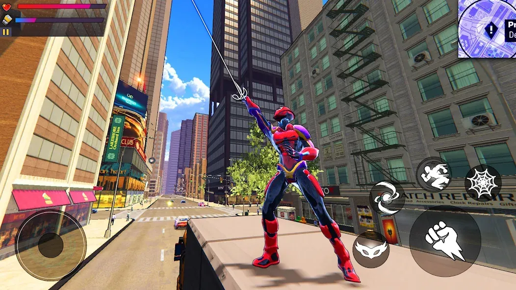 Spider Hero:Super City Hero (пайдер Хиро)  [МОД Бесконечные деньги] Screenshot 2