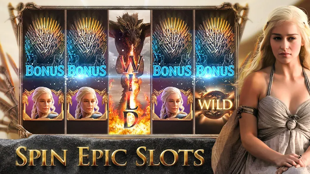 Game of Thrones Slots Casino (Гейм оф Тронс Слотс Казино)  [МОД Unlocked] Screenshot 1