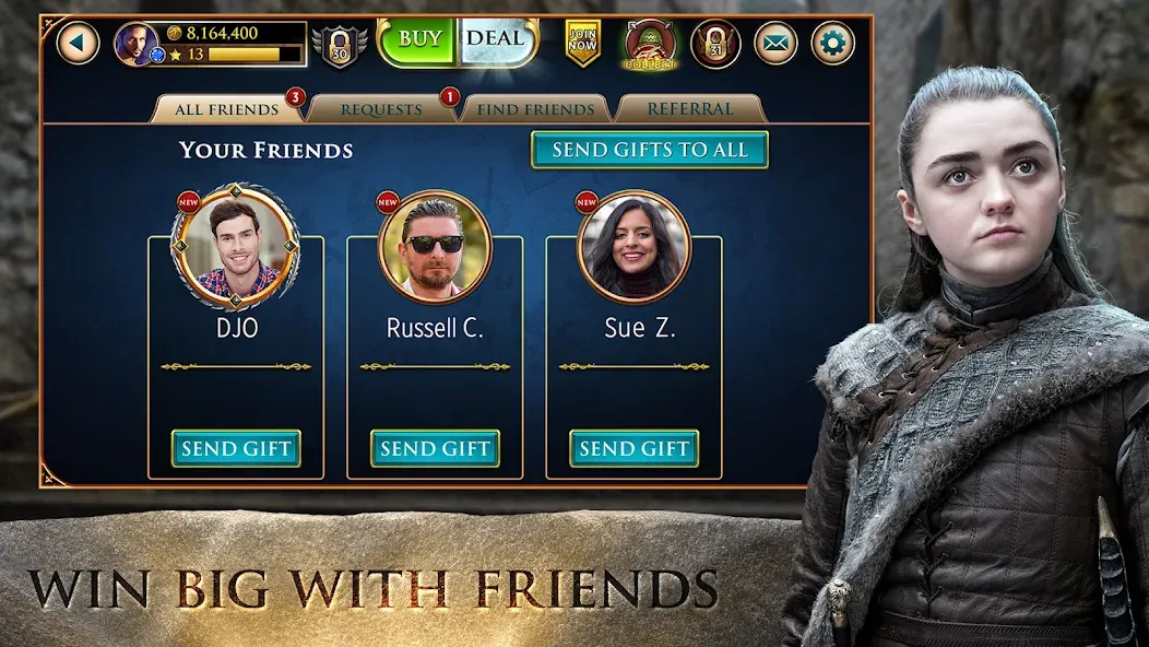 Game of Thrones Slots Casino (Гейм оф Тронс Слотс Казино)  [МОД Unlocked] Screenshot 3