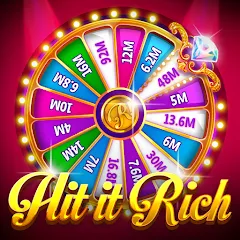 Скачать взломанную Hit it Rich! Casino Slots Game  [МОД Все открыто] - стабильная версия apk на Андроид