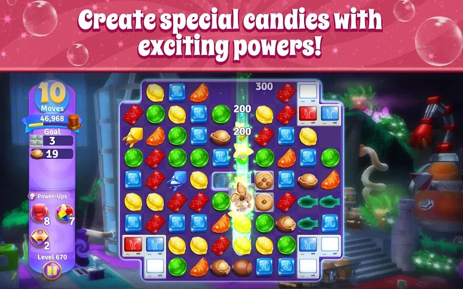 Wonka's World of Candy Match 3  [МОД Все открыто] Screenshot 4