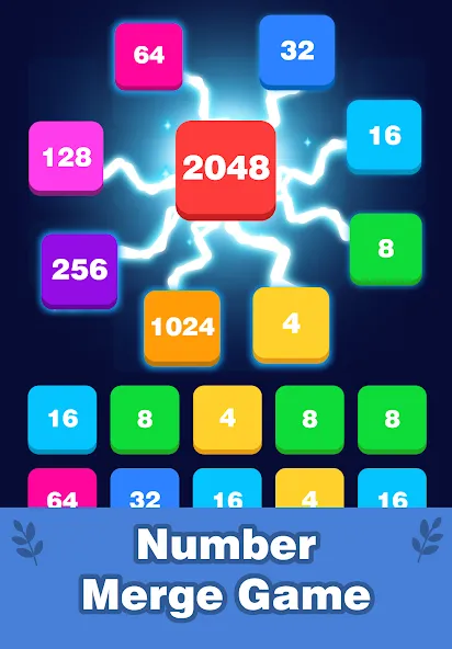 2248 Number block puzzle 2048 (Две тысячи двести сорок восемь)  [МОД Меню] Screenshot 1