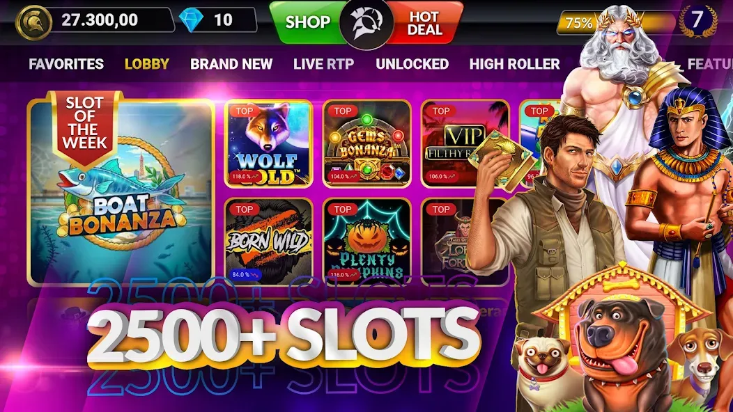 SpinArena Online Casino Slots (СпинАрена Онлайн Казино Слоты)  [МОД Бесконечные монеты] Screenshot 1