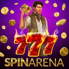 Скачать взломанную SpinArena Online Casino Slots (СпинАрена Онлайн Казино Слоты)  [МОД Бесконечные монеты] - полная версия apk на Андроид