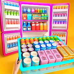 Взлом Fill Up Fridge：Organizing Game  [МОД Бесконечные деньги] - полная версия apk на Андроид