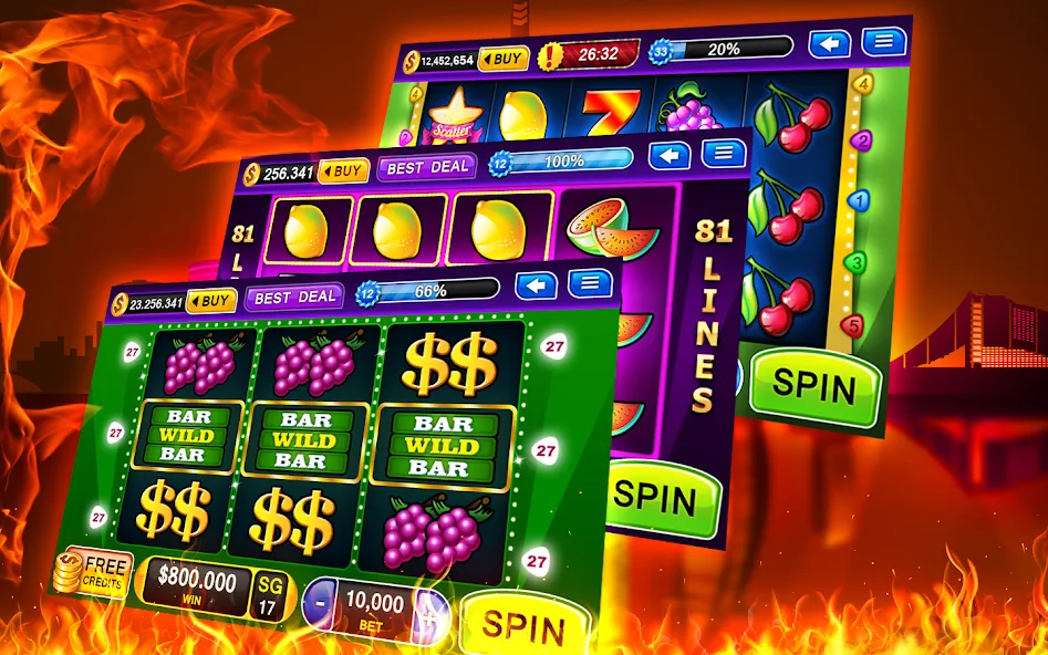 Slots - Casino Slot Machines  [МОД Много монет] Screenshot 4