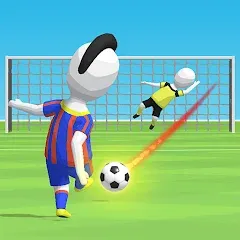 Взлом Stickman Freekick: Soccer game  [МОД Много денег] - последняя версия apk на Андроид