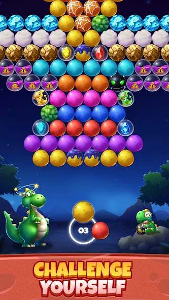 Bubble Shooter Primitive Eggs (Бабл Шутер Примитивные Яйца)  [МОД Unlocked] Screenshot 5