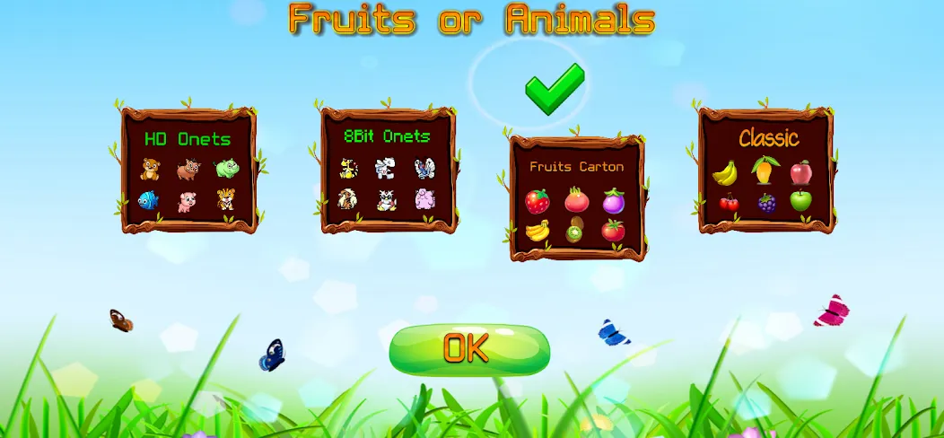 Link fruits - fruit match pair  [МОД Все открыто] Screenshot 2