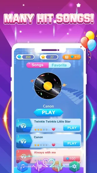 Piano Game: Classic Music Song  [МОД Бесконечные деньги] Screenshot 5