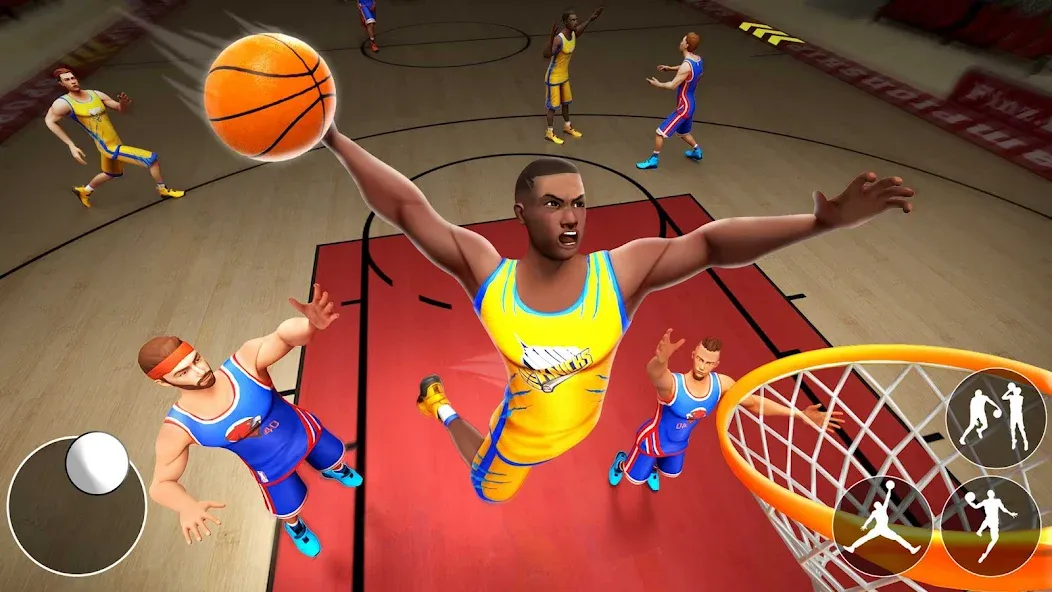 Dunk Smash: Basketball Games (Баскетбольные игры)  [МОД Бесконечные деньги] Screenshot 1