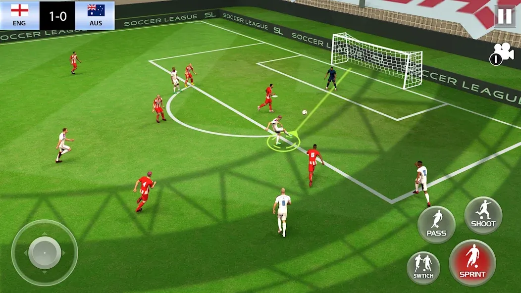 Play Football: Soccer Games (тар Футбол 23)  [МОД Бесконечные монеты] Screenshot 2